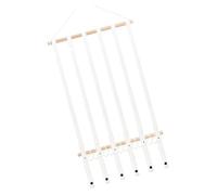 Ldabrye Appendiabiti per capelli a tema principessa, può contenere oltre 60 fiocchi e clip, scaffale da parete in legno per camera dei bambini, decorazione per la camera dei bambini, espositore per
