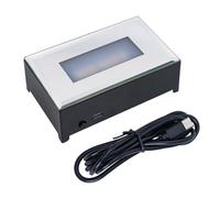 Ldabrye Base luminosa a LED con incisione 3D rettangolare in ABS robusto, offre colori di illuminazione regolabili e connettività USB per vetrina di gioielli, Misura unica, come descritto