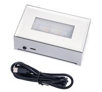 Ldabrye Base luminosa a LED con incisione 3D rettangolare in ABS robusto, offre colori di illuminazione regolabili e connettività USB per vetrina di gioielli, Misura unica, come descritto
