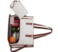 Ldabrye Borsa portaoggetti con scomparto per il pranzo, borsa per computer portatile, con scomparto per il pranzo, porta computer, contenitore per bevande alla frutta, borsa per laptop con isolamento