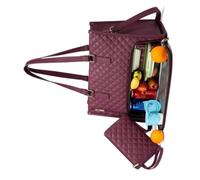 Ldabrye Borsa portaoggetti con scomparto per il pranzo, borsa per computer portatile, con scomparto per il pranzo, porta computer, contenitore per bevande alla frutta, borsa per laptop con isolamento