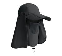 Ldabrye Cappello da pesca con protezione solare con copertura per il viso staccabile, patta per il collo, berretto da trekking all'aperto traspirante per la pesca