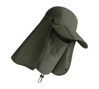 Ldabrye Cappello da pesca con protezione solare con copertura per il viso staccabile, patta per il collo, berretto da trekking all'aperto traspirante per la pesca
