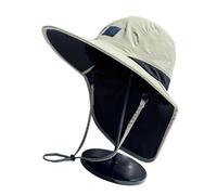 Ldabrye Cappello da sole regolabile da uomo per attività all'aperto con poliestere traspirante e tesa larga per pesca, escursionismo, pesca con escursioni all'aperto, Verde, Taglia unica