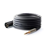 Ldabrye Cavo Stereo Maschio da 3, 5 mm TRS a XLR, Cavo TRSStereo da 1/8" a Microfono Cavo Amplificatore per Cuffie Placcato in Oro da 1/8