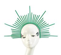 Ldabrye Cerchietto per capelli a forma di corona, stile gotico, accessorio per capelli con chiodini, accessorio per capelli per donne e ragazze