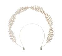 Ldabrye Cerchietto per capelli con foglie e orecchie di grano, da donna, accessorio per costume da sposa