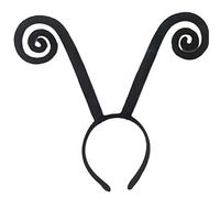 Ldabrye Cerchietto per capelli in velluto nero, per adulti e bambini, con antenne lunghe formiche, accessorio per capelli per donne e ragazze
