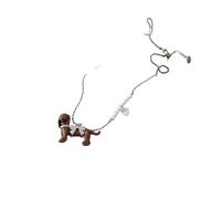 Ldabrye Collana di perle bassotto elegante catena a strati gioielli per le donne alla moda amante degli animali regalo alla moda accessorio in lega elegante catena clavicola per le donne, One Size