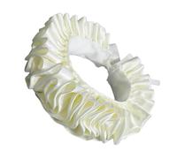 Ldabrye Collo elisabettiano da donna Ruff Teatro Rasi Increspato Faux Collare Scialle Clown Girocollo Shakespeariano Cosplay Accessorio Elizabethan Regolabile Neckpiece, Beige, Taglia unica