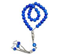 Ldabrye Confortevole e leggero preghiera perline in resina di vetro buddista 33 perline gioielli spirituali per rituali di consapevolezza leggero comodo perline da polso, Misura unica, come descritto
