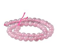 Ldabrye Confortevoli perline di quarzo rosa, design delicato sulla pelle, per persone sensibili e romantiche perline di cristallo