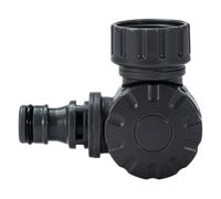 Ldabrye Connettore adattatore per rubinetto rotante a 360 gradi, resistente giunto filettato in ABS, perfetto per sistemi di irrigazione e lavaggio, adattatore flessibile per rubinetto per la casa