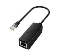 Ldabrye Convertitore POET compatto 48V/24V Gbps Ethernet Link Corrente stabile per ambienti difficili e uso remoto PVC industriale Poes Unificatori