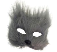 Ldabrye Copricapo in peluche di alta qualità, mezzo regolabile, per cosplay, feste in costume, eventi di Halloween e uso scenico, realistico, peloso