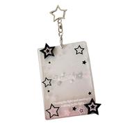 Ldabrye Elegante portachiavi a forma di stella per carte di credito, decorazione per mostrare la passione del tuo idolo