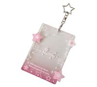 Ldabrye Elegante portachiavi a forma di stella per carte di credito, decorazione per mostrare la passione del tuo idolo