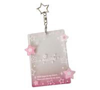 Ldabrye Elegante portachiavi a forma di stella per carte di credito, decorazione per mostrare la passione del tuo idolo