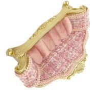 Ldabrye Espositore per gioielli in tessuto Divano Conservazione sicura per orecchini Anelli Amuleti Negozio Organizzatore decorativo per la casa Leggero Gioielli Display Accessori