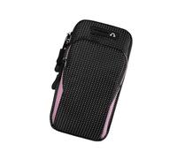 Ldabrye Fascia da braccio elastica per cellulare, facile da trasportare, assorbe il sudore, cinghie regolabili, adatta per la maggior parte degli smartphone, fascia da braccio traspirante con tasca