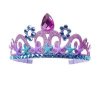Ldabrye Fascia per capelli da principessa, corona + fascia per foto, stella marina con strass, accessorio per capelli per donne e ragazze