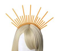 Ldabrye Fascia per capelli per adulti, festival, Halloween, con angelo barocco, design sacro, accessorio per capelli per donne e ragazze