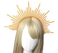 Ldabrye Fascia per capelli per adulti, festival, Halloween, con angelo barocco, design sacro, accessorio per capelli per donne e ragazze