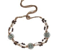 Ldabrye Fashionable Retro Waist Belt Versatile Woven Fringe Design Link Bohemian Fringe Chain For Woman Adjustable Chain Belt