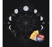 Ldabrye Fasi Lunari Astrologia Altari Stoffa Tarocchi Tovaglia Divinazioni Carte Tavolo Arazzo Decorazione Stregoneria Forniture Altari Carta dei Tarocchi