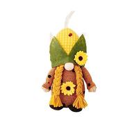 Ldabrye Gnomo del raccolto Testa mais Girasoli Bambola Ornamento per bambola per la casa Capodanno Compleanno Festa nozze Forniture per feste stagionali
