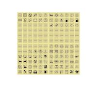 Ldabrye Luminiferous Interruttori Etichette Assorbe la Luce a Luminosità Automaticamente in Materiali In PVC Scuro Impermeabile per Pannelli di Controllo Adesivi Impermeabili