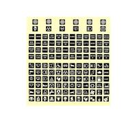 Ldabrye Luminiferous Interruttori Etichette Assorbe la Luce a Luminosità Automaticamente in Materiali In PVC Scuro Impermeabile per Pannelli di Controllo Adesivi Impermeabili