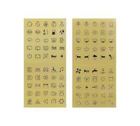 Ldabrye Luminiferous Interruttori Etichette Assorbe la Luce a Luminosità Automaticamente in Materiali In PVC Scuro Impermeabile per Pannelli di Controllo Adesivi Impermeabili