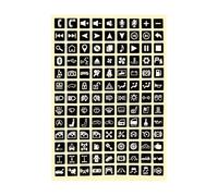 Ldabrye Luminiferous Interruttori Etichette Assorbe la Luce a Luminosità Automaticamente in Materiali In PVC Scuro Impermeabile per Pannelli di Controllo Adesivi Impermeabili