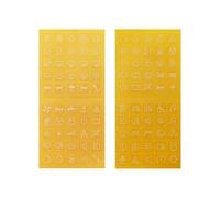 Ldabrye Luminiferous Interruttori Etichette Assorbe la Luce a Luminosità Automaticamente in Materiali In PVC Scuro Impermeabile per Pannelli di Controllo Adesivi Impermeabili