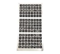 Ldabrye Luminiferous Interruttori Etichette Assorbe la Luce a Luminosità Automaticamente in Materiali In PVC Scuro Impermeabile per Pannelli di Controllo Adesivi Impermeabili