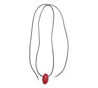 [Ldabrye] Moda lungo pizzo nero maglione catena sfera sfera collana lunga unica catena clavicola per gli amanti della moda