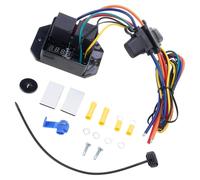 Ldabrye Modulo di controllo a due ventole di raffreddamento in alluminio ad efficienza con connettori per connettori per camion per clima desertico e personalizzazione del veicolo Controllo della