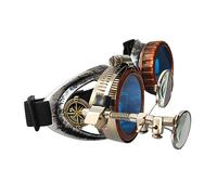 Ldabrye Occhiali retrò Occhiali Steampunk vintage Rave Riding per Cosplay Decorazione per feste Halloween per donne Uomini Regalo Punk