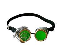 Ldabrye Occhiali retrò Occhiali Steampunk vintage Rave Riding per Cosplay Decorazione per feste Halloween per donne Uomini Regalo Punk