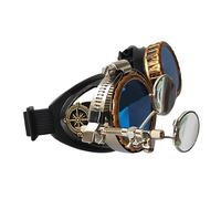 Ldabrye Occhiali retrò Occhiali Steampunk vintage Rave Riding per Cosplay Decorazione per feste Halloween per donne Uomini Regalo Punk