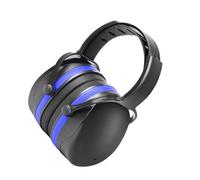 Ldabrye Paraorecchie di riduzione del rumore di alta qualità con cuscinetti traspiranti per lavori di costruzione e studio Focus Studio Grade isolamento paraorecchie, Blu, Taglia unica