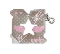 Ldabrye Portachiavi con nota musicale in acrilico, ornamento creativo, adatto per giovani adulti e appassionati di musica, portachiavi con ciondolo in acrilico, A, Taglia unica