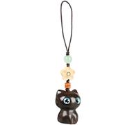 Ldabrye Portachiavi in Legno Vintage in Inciso Inciso in Keyring Animale per per Auto Borsetta Borsetta Gatto Ciondolo Gatto