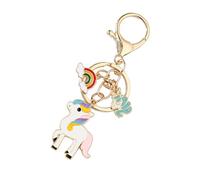 Ldabrye Portachiavi portatile a forma di cavallo arcobaleno come accessorio alla moda per tutti i giorni o regali speciali per chiavi dell'auto portachiavi zaino, B, Taglia unica