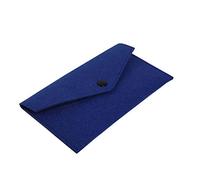 Ldabrye Portafoglio portamonete in feltro per donne e uomini, borsa per cambio carta d'identità, porta carte di credito, organizer per denaro, pochette lunga con fibbia, portafoglio per carte da uomo