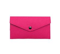 Ldabrye Portafoglio portamonete in feltro per donne e uomini, borsa per cambio carta d'identità, porta carte di credito, organizer per denaro, pochette lunga con fibbia, portafoglio per carte da uomo