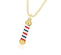 Ldabrye Pratica collana con ciondolo a forma di bastoni da barbiere, accessorio portatile per l'uso quotidiano o occasioni speciali, collana hip hop, One Size, come descritto, come descritto