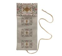 Ldabrye Sacchetto di carta dei tarocchi della poli di lino di durevolezza con l'opera d'arte luminosa lavabile leggero per lo stoccaggio dello strumento di divinazione Sacchetti traspiranti del mazzo