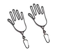 Ldabrye Set di 2 rastrelliere per guanti da golf ad asciugatura rapida con clip a moschettone per appendere facilmente, stabile per mantenere la forma ventilata per guanti da golf